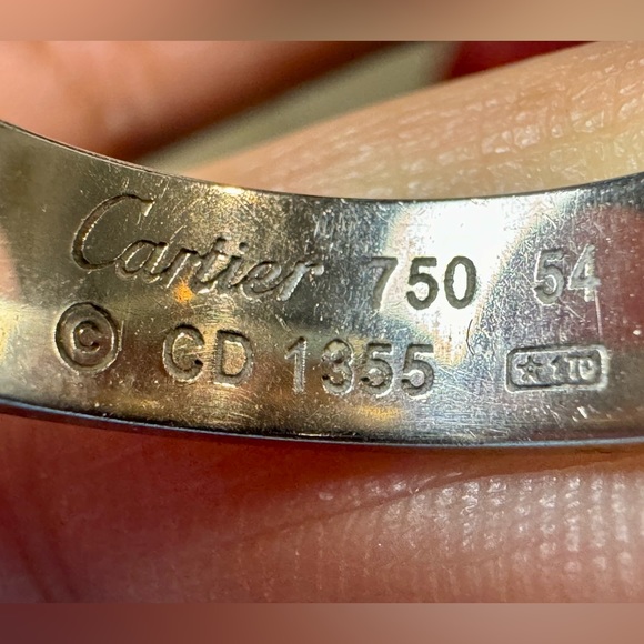 Cartier LOVE ring white gold 5.5 mm Size 54 - Picture 4 of 5